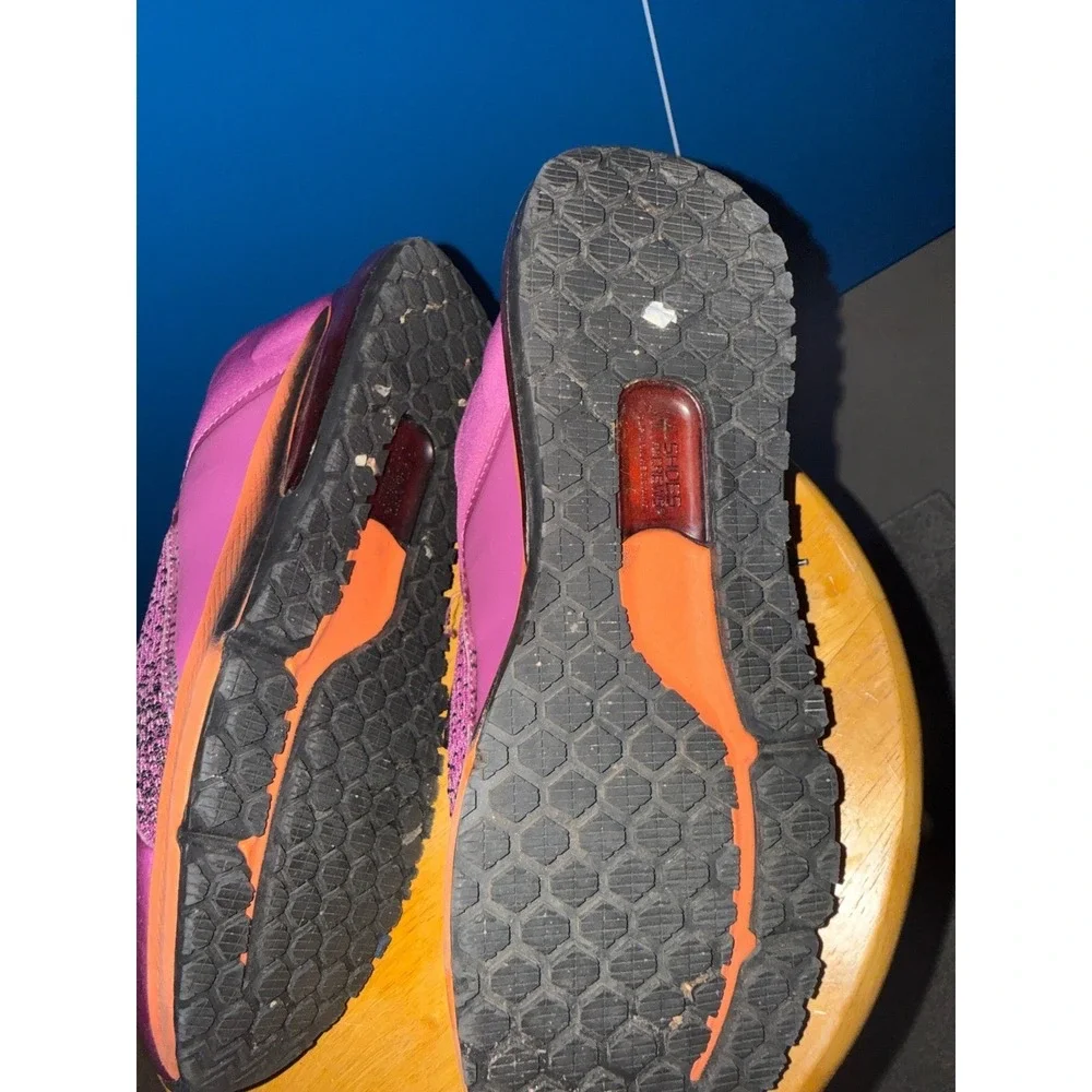 Purple Orange Knit Athletic Running Sneakers Shoes XYC10-01 Mens 8 Womens 10